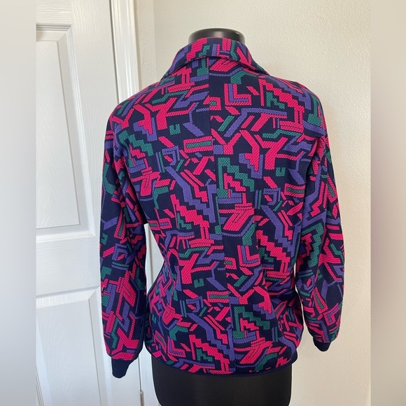 Women’s Vintage 80s-90s Abstract Graff California Designs Sweater Medium Pink - Picture 4 of 7